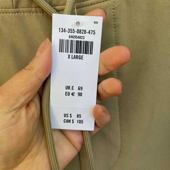 mens abercrombie fitch traveler cargo joggers light khaki SIZE XL - Picture 4 of 7